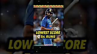 Cricket k All Formats Mai India ka Lowest Score kya hai  shorts cricket [upl. by Keen]