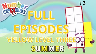 Numberblocks SummerLearning  Yellow Level Three  Full Episodes 46  Learn to Count WithMe [upl. by Rodina723]