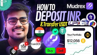 How To Deposit amp Transfer Crypto Mudrex Exchange  Mudrex Best Crypto Exchange Buy USDT Using UPI [upl. by Aekin]