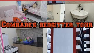 DETAILED MODERN BEDSITTER HOUSE TOUR IN KENYAstudio apartment [upl. by Meekah103]