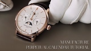 FREDERIQUE CONSTANT TUTORIAL ¦ THE SLIMLINE PERPETUAL CALENDAR MANUFACTURE [upl. by Handler]