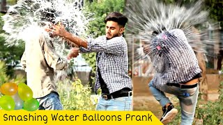 Crazy Popping Balloon Prank on cute Girl  Popping Balloons with Public Reaction  By Razu prank tv [upl. by Misak]