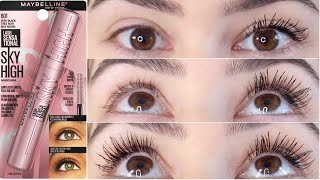 Maybelline Sky High Mascara Review  Does It Really Give SkyHigh Lashes Honest Test amp Demo [upl. by Polk493]