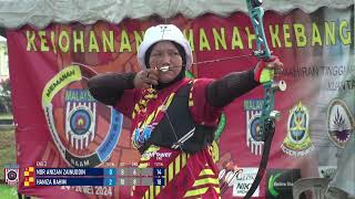 NOR ANIZAN vs HANIZA  KMKB2024 Siri 1  Barebow Women Gold Medal Match [upl. by Nyloj]