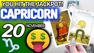 Capricorn ♑️🤑 YOU HIT THE JACKPOT💲💲 horoscope for today NOVEMBER 20 2024 ♑️ capricorn tarot [upl. by Bolen]