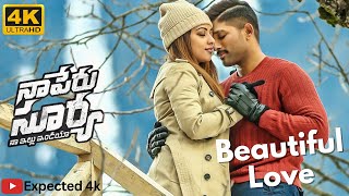 Beautiful Love 4k Videosong  Naa Peru Surya Naa illu India  Allu Arjun Anu Emmanuel [upl. by Leizo]