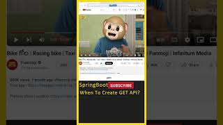 SpringBoot Tutorial When To Create GET APIs Java Spring BootJava Tutorial In TeluguJava Tutorial [upl. by Nalym]