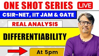 Real Analysis  Differentiability in One Shot by GP Sir [upl. by Ibok854]