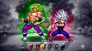 BROLY And BEAST GOHAN Vs EVERYONE In MUGEN ONLINE [upl. by Enirrok]