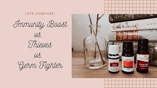 Young Living vs Plant Therapy vs Revive  Comparing thieves germ fighter and immunity boost [upl. by Anaet]