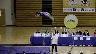 World Championships in Gymwheel 2016 Noa Deri vault final 2nd Place [upl. by Samohtnhoj422]