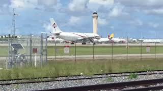 Aerounion a300F takeoff from Miami to Bogota [upl. by Zak]