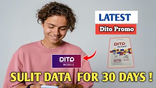 NEW DITO SIM DATA PROMO 30 DAYS MAY UNLI DATA [upl. by Brause]