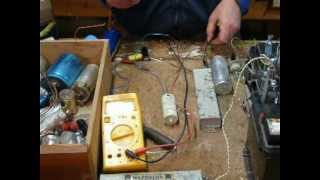 Testing capacitors for 3 phase motor conversion backwoods method [upl. by Charpentier]