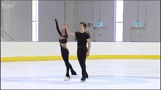 Filippo Clerici  Milania Vaananen Short Program Lombardia Trophy 2023 [upl. by Yelwar22]