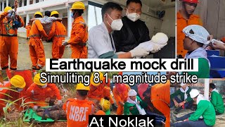 Earthquake Mock Drill at Noklak conducted by DDMA [upl. by Attaynik]