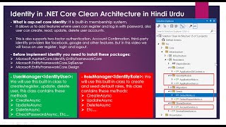 Identity in Net Core Clean Architecture Part 9 [upl. by Peggie]