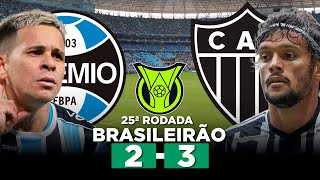 GRÊMIO 2 x 3 ATLÉTICOMG Brasileirão Série A 2024 25ª Rodada  Narração [upl. by Euqinobe601]