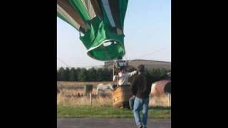 Windy Landing of a Tethered Hot Air Balloon [upl. by Chor]