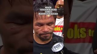 The Time Yordenis Ugas Upset Manny Pacquiao 😳 shorts boxing [upl. by Isyak]