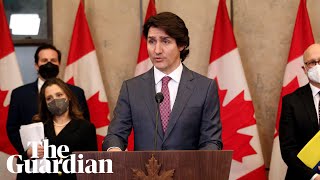 Canadian Prime Minister Trudeau invokes Emergencies Act over protests [upl. by Kelton891]