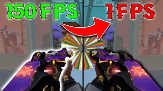 JE JOUE A VALORANT AVEC 1 FPS [upl. by Kerr]