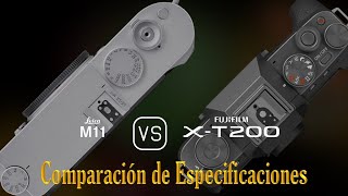 Leica M11 vs Fujifilm XT200 Una Comparación de Especificaciones [upl. by Arluene412]