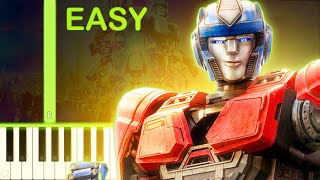 TRANSFORMERS ONE THEME  EASY Piano Tutorial [upl. by Gerrie]