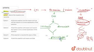 Assertion  Haploids are used to study mutation Reason  Most of the mutations are recessive [upl. by Bound]