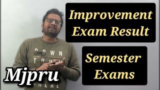 Mjpru improvement exam Result mjpru semester Exam mjpru news today [upl. by Cathee]