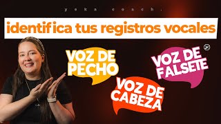 REGISTROS VOCALES VOZ DE CABEZA VOZ DE PECHO Y VOZ DE FALSETE  YEKA COACH [upl. by Rehpinnej591]