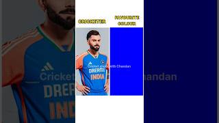 Cricketers’ Favorite Colors 🎨🏏 shorts ytshorts trendingshorts viralshorts cricket viratkohli [upl. by Eluj]