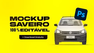 Mockup Saveiro Robust 100 Editável  Free Download [upl. by Anaitsirhc]