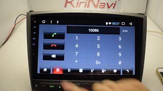 How to operate a KiriNavi Android 60 car radio for Lexus IS250 car multimedia system [upl. by Annid393]