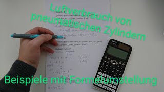 Luftverbrauch von Pneumatischen Zylindern  leicht erklärt  mit Beispielen  Dave Seller [upl. by Martina]