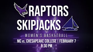 Montgomery College Basketball  MC Womens Basketball vs Chesapeake College [upl. by Nida]