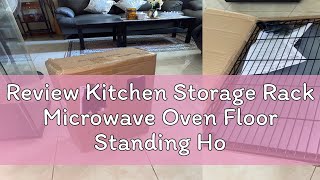 Review Kitchen Storage Rack Microwave Oven Floor Standing Household MultiLayer Multifunctional She [upl. by Violante]