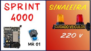 Como Ligar Sinaleira 220 v Sprint 4000 Nice MR01 Passo a Passo COMPLETO [upl. by Anileve535]