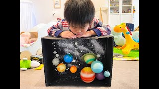 MAKE YOUR OWN Solar System in a box  Solar system projects [upl. by Kire]