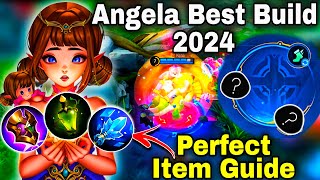 ANGELA BEST BUILD amp EMBLEM 2024🌸ITEM GUIDE TO RANK UP FAST🔥 [upl. by Ehcor]