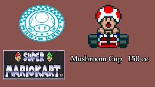 Super Mario Kart  Mushroom Cup  150 cc  Toad [upl. by Eilram]