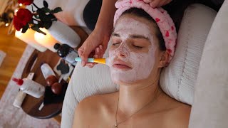 ASMR Spa Facial  Gua Sha Face Mask Relaxing Treatment with Katie Real Person Whisper 🎀 💅 [upl. by Siderf]