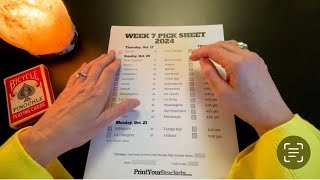 NFL Week 7 Picks  No Frills ASMR [upl. by Siravrat]