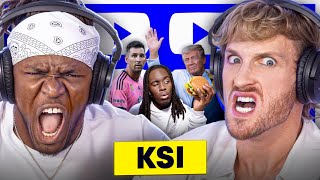 KSI FREAKS OUT Over ‘Thick Of It’ Memes Trump amp Kai Cenat Collab Logan Paul VS Messi  432 [upl. by Kassity]