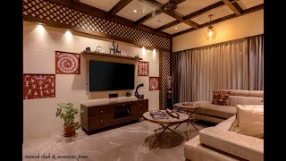 3 BHK Ethnic amp Classy Interior Design  Mayur Colony Pune  Manish Shah amp Associates [upl. by Leinadnhoj199]