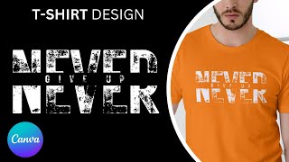 How to Create TShirt Designs with Canva 2024 [upl. by Kamat]