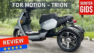 ⭐⭐⭐⭐⭐REVIEW For Motion TRION 🔥🔥🔥 45 KMu Scootmobiel ✔️Geen rijbewijs of helm [upl. by Kcajyllib]