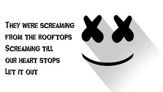 Marshmello  ROOFTOPS Lyrics [upl. by Dnesnwot]