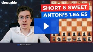 1e4 e5 Opening explained by GM David Anton [upl. by Cross]