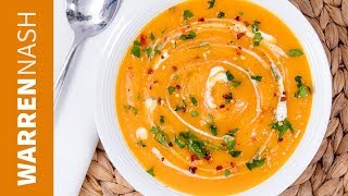 Spicy Butternut Squash Soup Recipe  Easy amp Tasty Winter Recipes by Warren Nash [upl. by Radec]